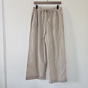 NWOT Casual Striped Beige Pants